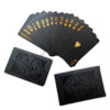 Color Black Gold Playing Card Group Waterproof Poker Suit Magic Dmagic Package Board Game Gift Collection