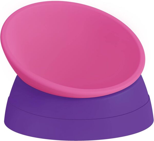 4a8952b9a2dbda4b 2Pcs Cat Bowls Elevated Cat Food Bowl Adjustable Cat Dish Anti-Slip and Anti-Noise Raised Cat Bowl Protecting Pet’s Spine Thickened Plastic Bowl Suitable for Indoor Cats, 17 Oz