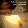 4a8c4f43521bf955 LED Light Rechargeable Touch Silicone Cartoon Clap Duck Sleeping Night Lamp for Bedroom Decoration Children Gift
