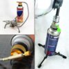 Butane Fuel Canister Adapter,Camping Grill Gas Stove Adapter,Camping Backpacking Butane Stove Gas Convert Connector Adapter