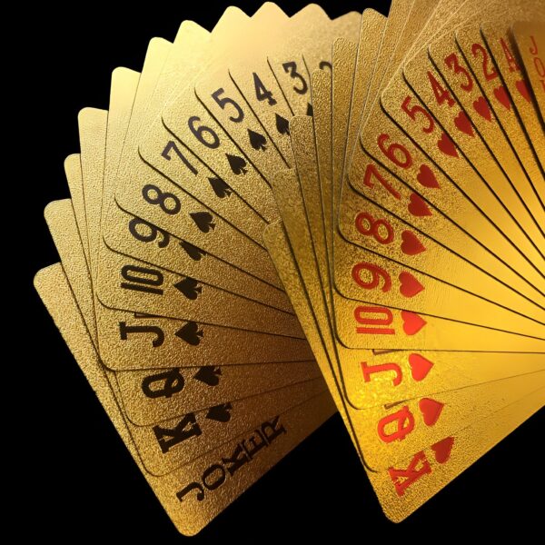4aaea1a5bf4548d1 Foil Playing Card Tuhao Gold Waterproof PET/PVC Plastic Texas Checker