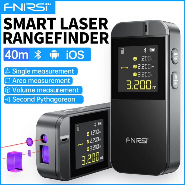 FNIRSI IR40 Smart Laser Rangefinder 40m Digital Distance Meter with APP Connection