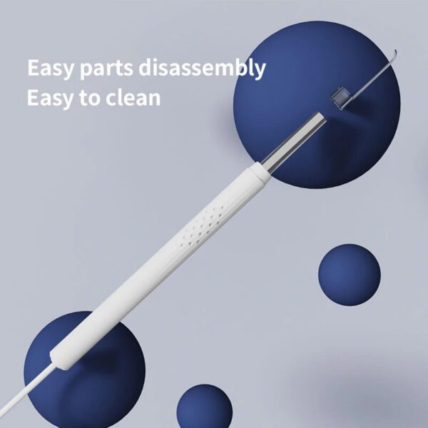 4add25ca3ddca354 Smart Visual Cleaner 3-in-1 Ear Sticks Otoscope USB C Charging Endoscope Wax Removal Tool Earpick Mini Camera Health Care