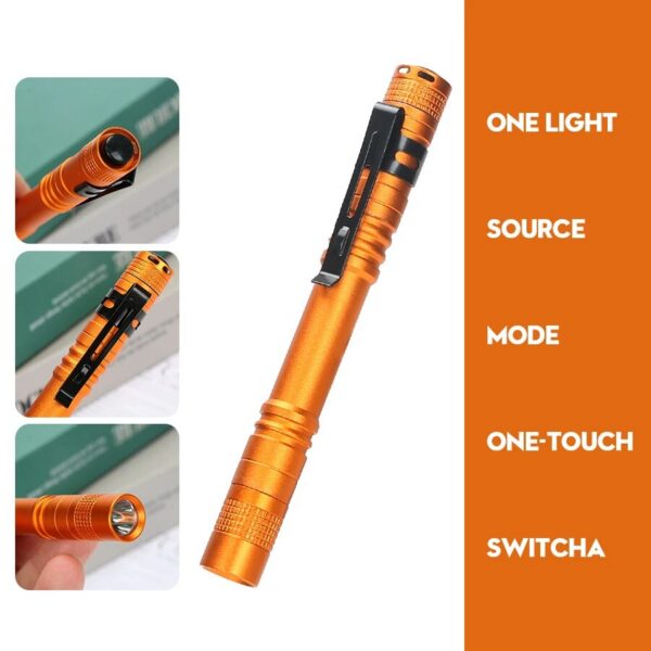 Mini Portable LED Pen Light Pocket Ultra Bright High Lumens Handheld Flashlight Linterna Torch For Camping Outdoor Emergency