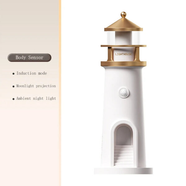 4aebd6bd80cdfde0 Moon Lamp Projection Lighthouse Lamps Night Light Remote Control Bluetooth Music Motion Sensor Ambient Lights Xmas Birthday Gift
