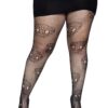 4aee7852879f10a1 Leg Avenue womens Skull Fishnet TightsCostume Hosiery
