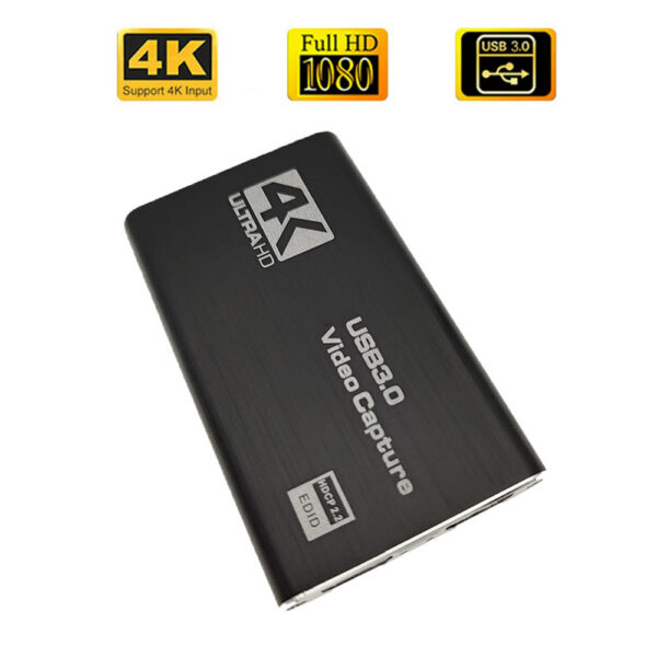 4K USB 3.0 Capture HDMI-compatible 1080P 60fps HD Video Recorder Grabber For Capturing Game Card Live