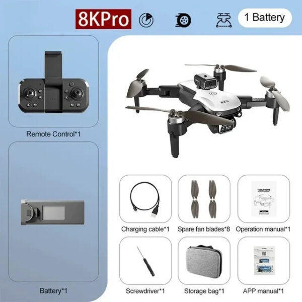 For Xiaomi S2S 8K 5G GPS Drone HD Aerial Photography Dual-Camera Omnidirectional Obstacle Brushless Avoidance Quadcopter Toys