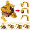 4b0bb9481146dd36 Kids Engineering Vehicle Electric Drill Tool Toys Match Children Educational Assembled Sets Tools For Boys Nut Building Gift