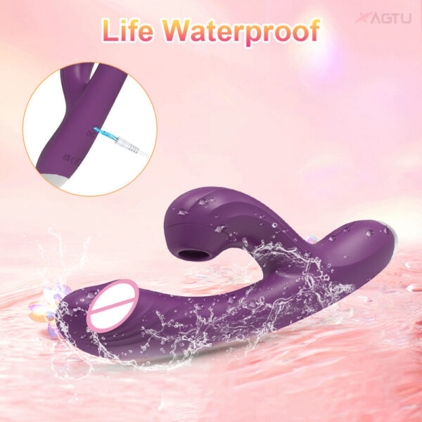 4b1e7af0a0cb44ff Clit Sucker 2 in 1 Vibrator for Women G-Spot Clitoris Vacuum Stimulator Heating Dildo Toy Adults Goods