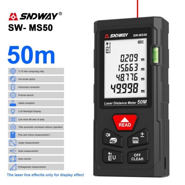 4b2c37274735ba6d Sndway Laser Distance Meter SW MT4 MS50 MS70 MS100 Digital Rangefinder 40M 50M 70M 100M Range Finder Measuring Tool