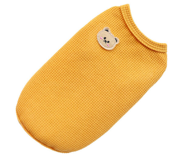 4b3939f43e9e8004 Bear Thickened with Veet Dog Clothes Cat Solid T-shirt Clothing Dogs Thin Small Fashion Chihuahua Pug Pet Vest York