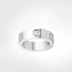Classics Love Ring designer women 4mm 5mm 6mm Gold Plated With diamonds Designer for lovers Wedding ring Anniversary Jewelry gift with box