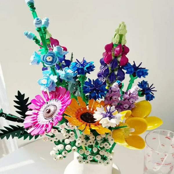 Romantic Wildwer Bouquet wer 10313 Set Home Decoration Building Block Toys Valentine's Day Gift for Girlfriend