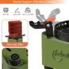 Indwell Camping Stove with Infrared Burner, Single Burner Propane Stove Ultra-Thin Design Adjustable Flame Control Wind-Resistant Portable Gas Cooker for Camping Hiking Outdoor Cooking