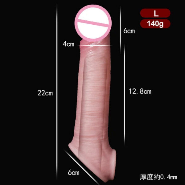 Silicone Condoms For Men Dick Delay Ejaculation Sex Toys Enhancer Extender Reusable Condom Sexhine Male Maturbator