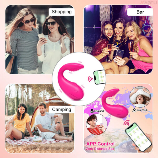 4b850d918febbcce APP Control Vibrating Love Egg Women Panties Vibrator Double Motors Vagina Clitoris Stimulator Interaction Sex Toy for Couples