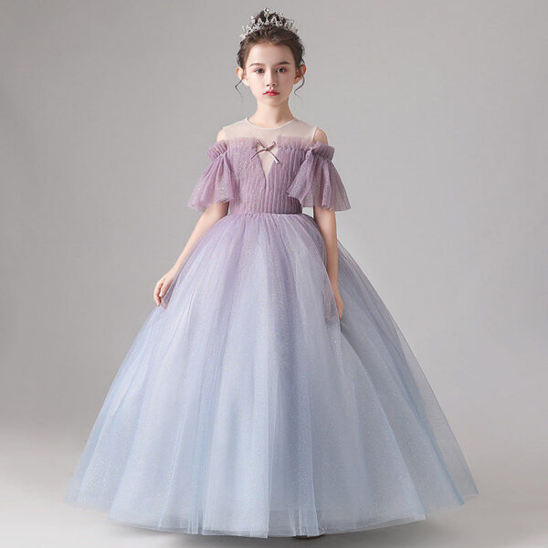 4b93b95bcc82e4f3 Kids for Girls Costumes Wedding Birthday New Year Party Evening Elegant Princess Summer Children’s Dress 4-12 Years K19