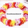 4b9fb348cd5e1ba4 Hawaiian Hula Leis Dance Garland Artificial Flowers Neck Loop for Luau Party Costumes (Pink)