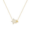 4bcd4cbb26893419 Birthday Gift Sterling Sier Cute Shiny Star Collar Pendant Flashing Diamond Necklace Woman Charm Jewelry Wedding Party Gif