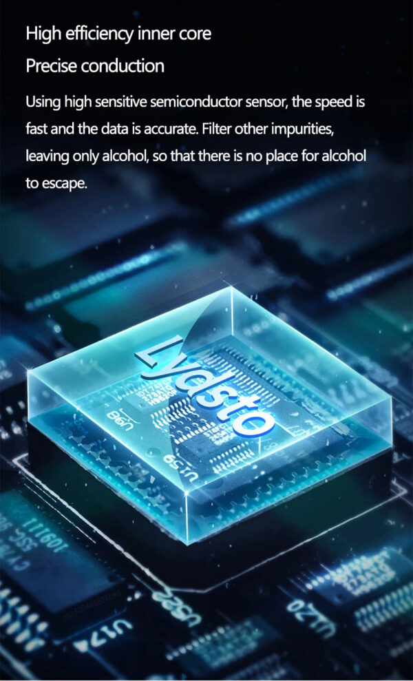 Hydsto Digital Alcohol Tester Professional Alcohol Detector Breathalyzer Police Alcotester LCD Display Drunk Driving Test