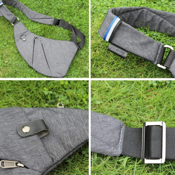 4bd3bb55615494d9 Crossbody Sling Bag, Shoulder Bag, Anti-Theft Chest Bag, Multi-Pocket Fanny Pack