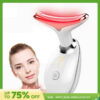 Lifter EMS Neck Face Lifting Massager Skin Tighten Device LED Photon Anti Wrinkle Double Chin Remover