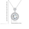 S925 sterling silver 2 carat moissanite diamond necklace round pendant versatile high-end daily wear gift for girlfriend