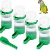 4be8720926a56d96 Bird Water Dispenser for Cage, 4pcs Bird Water Bowl 140ml Automatic No Mess Gravity Feeder Bird Watering Supplies for Pet Parrot, Parakeets, Cockatiel, Budgie Lovebirds and Other Birds