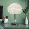 Nordic Feather Lamp Shade Boho Ceig Chandelier Lampshade Pendant Light Cover for Wedding Nursery Kitchen Decoration