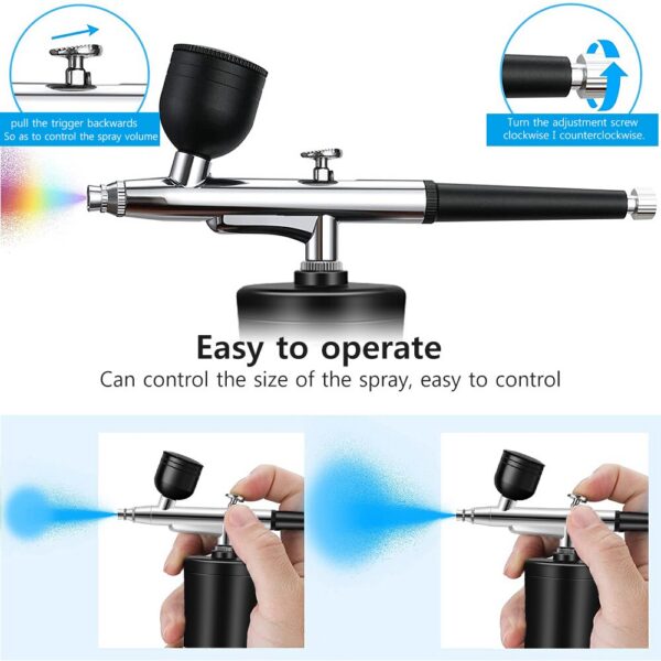 4bf76ca559d3d864 7.4v With Portable Air Brush Nails For Nail Art Paint Painting Crafts Airbrush Compressor
