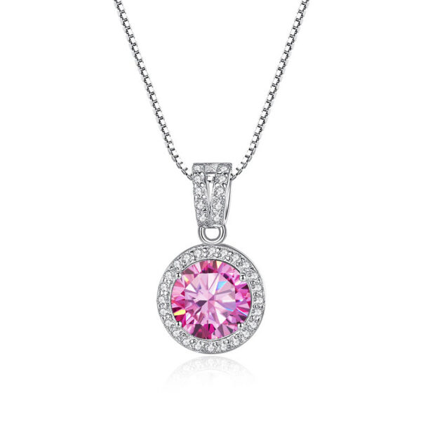4c1210174788ed22 Butterflykiss 1Carat Moissanite Diamond Pendant Necklaces For Women Sterling Sier Chain Iced Bling Wedding Jewelry