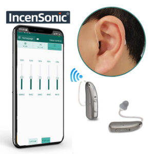 4c38303df924c750 Self-Fitting OTC Aids, Mild to Moderate Loss,Bluetooth Hearing Aid with Invisible Fit Noise Support audifonos