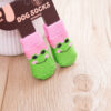 4Pcs/set Autumn Winter Pet Dog Socks Anti-Slip Knitted Small Dogs Shoes Thick Warm Paw Protector Cute Puppy Cat Indoor Wear Boot