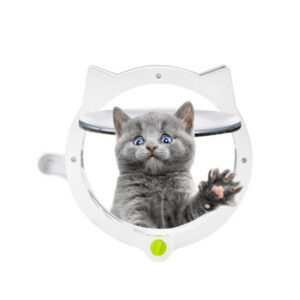 4c40fc14a586192d Security Lock Flap Plastic Puppy Gate Interior Exterior Door Window Safety Easy Install Kitten Toys Pet Animal Supplies