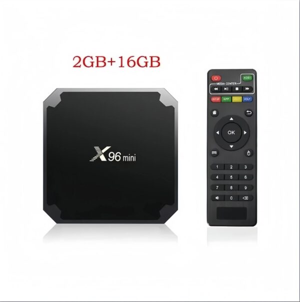 4c6a6cdd43eb1980 X96 Mini Smart TV BOX Android 9.0 1GB 8GB Allwinner H313 Quad Core Support 4K 3D 30tps WiFi 2.4GHz H.265 VP9 x96mini Set top box