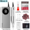 YOKEFELLOW Professional Drill hine Kit 35000RPM Rechargeable Portable Electric Nail File for Manicure Acrylic Gel Nails