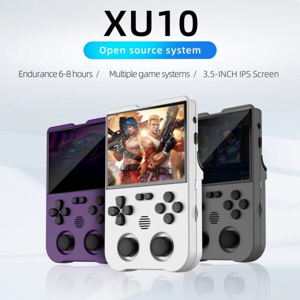 4c80ad295db1fec3 Ampown XU10 Handheld 3.5" IPS Screen 3000mAh Battery Linux System Miyoo RG35XX Portable Video Game Console Kid Gift
