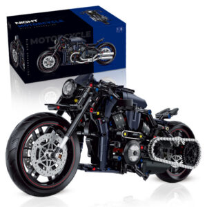 4ca4d92eed981c5b New 1:8 Night Racer Motorbike Building Blocks Sets MOC Bricks Motorcycle Model Christmas Gifts for Boys Kids Children 623pcs