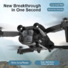 4cb486c4ab257f6a New M4 Drone 4K Professinal With Wide Angle Triple HD Camera Foldable RC Helicopter WIFI FPV Height Hold Apron Sell