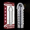 4cbc301fe116a6bb Spike Condoms Penis Extension Sleeves Sex Toys for Men Delay Ejaculation Reusable Condoms Enlargement Sperm Lock Cock Ring