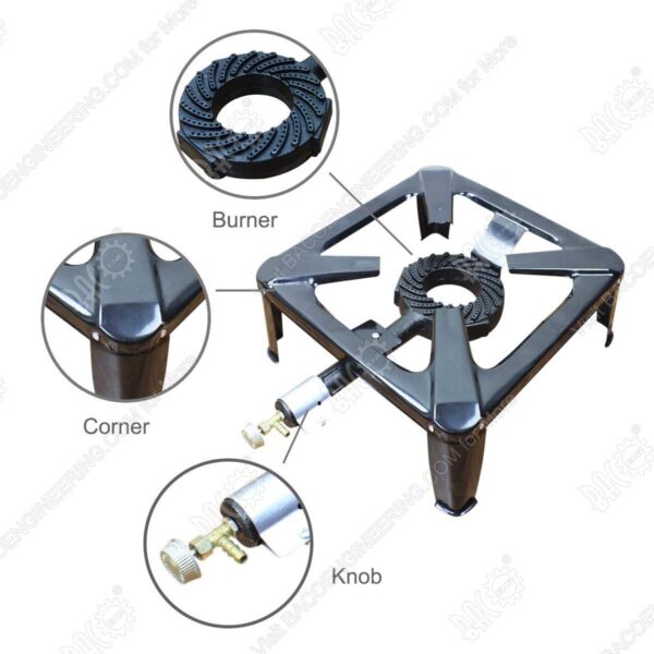 4cbc545c543fa6f5 BACOENG 5.33 kw output Cast Iron Large Gas Burner Boiling Ring Restaurant Catering Camping Stove