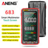 4cf289a23f0459ba ANENG 683 Smart Multimeter High-end Touch 6000 Counts Multimetro Test Rechargeable Multitester AC/DC Voltage Tester Current Tool