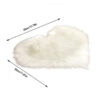 4cffb9614cb43ca4 30x40cm Small Size Heart Shaped Fluffy Rug Shaggy Faux Wool Carpet Sofa Cushion Living Room Bedroom Decorative Floor Mats