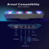 FIFINE Bluetooth RGB Gaming Speakers, Wireless/Wired Computer Speakers with Dynamic Lights for PC, Phone, Parties & Gaming - A16