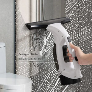 4d0e59da8a013378 Multifunctional Electric Cordless Window Cleaner Machine White Cordless Rechargeable Automatic Portable Glass Cleaner Tools