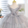 Kids for Girls Costumes Wedding Birthday New Year Party Lace Sequin Elegant Princess Summer Children’s Dress 1-10 Yrs