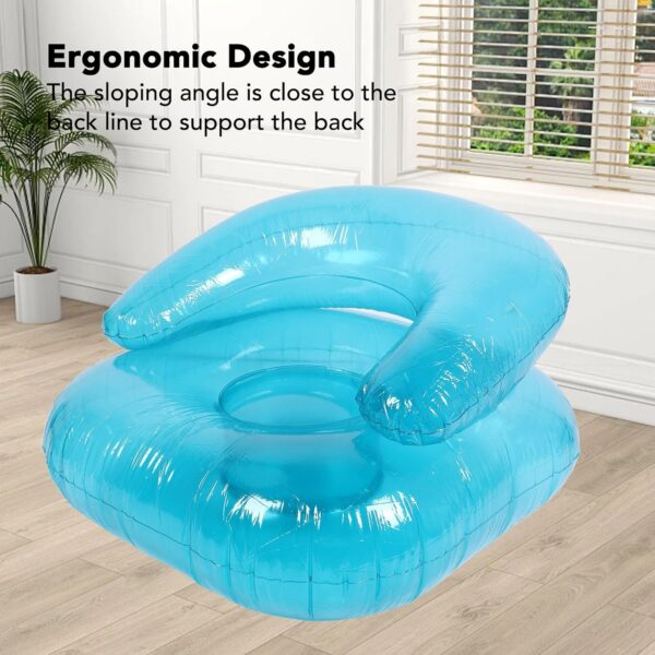 4d32918da5dbe597 Portable Air Sofa, Ergonomic Inflatable Couch, PVC Transparent Camping Air Lounger Mattress for Adults Backyard Beach Traveling Picnics, Music Festivals, Outdoor Garden
