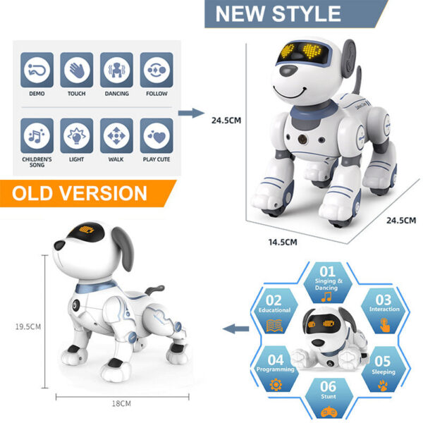 4d44ea9c2c2c8261 Intelligent Remote Control Robot Dog Electronic Stunt Voice Command Programmable Touch-sense Music Song Children's Toys for Boys