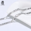 4d4be4d91898fe9a ORSA JEWELS Handmade Italian 3.3mm Diamond-Cut Figaro Chain Necklace Gold over Sterling Sier Men Woman Jewelry SC34